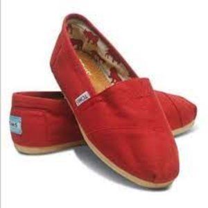 TOMS Classic Alpargata Canvas Slip-On Flats